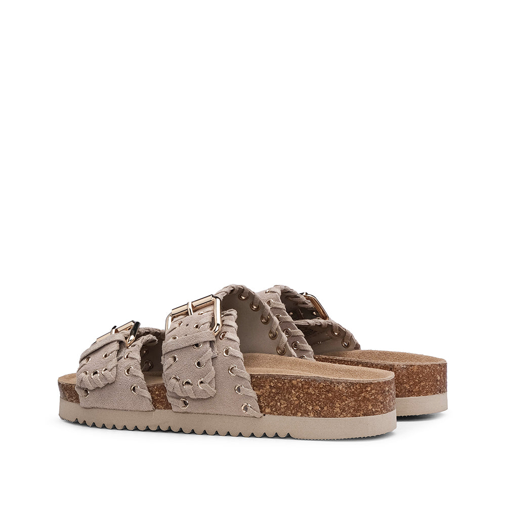 Chinelo Casual Mulher Bege