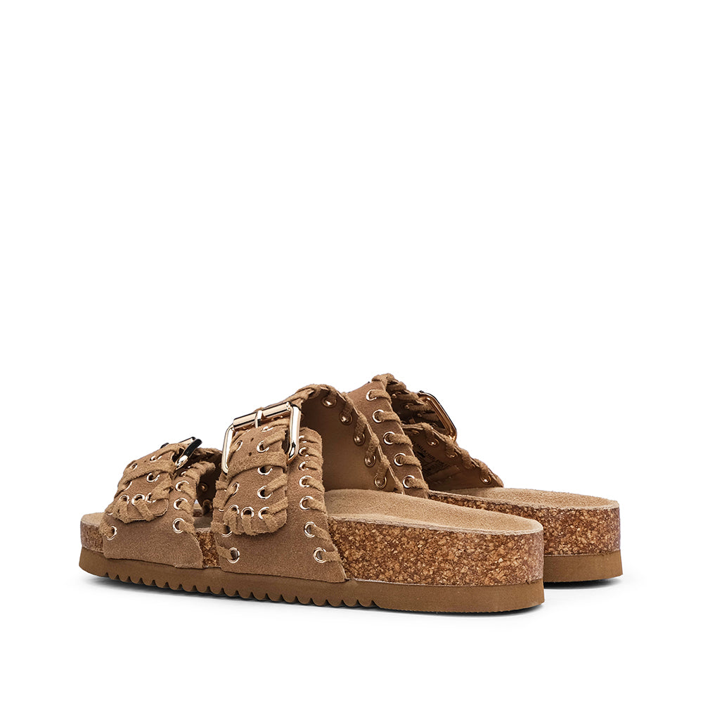 Chinelo Casual Mulher Camel