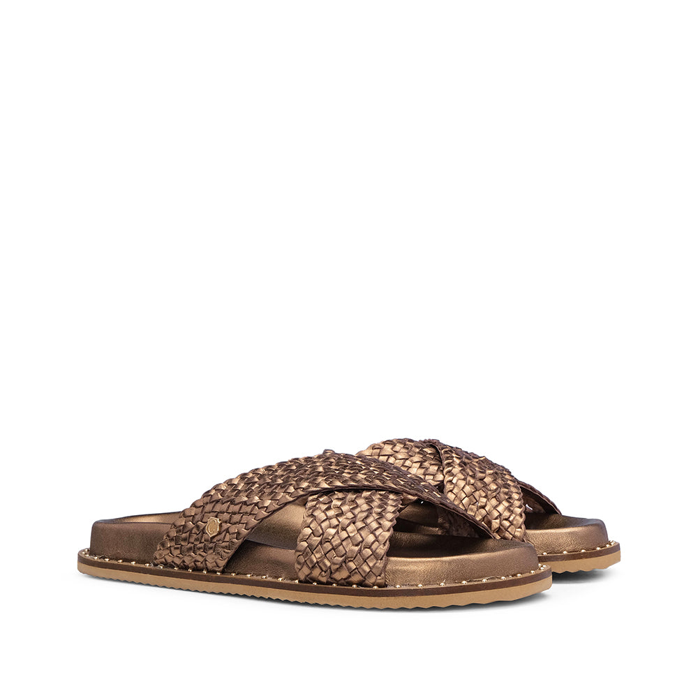 Chinelo Casual Mulher Bronze