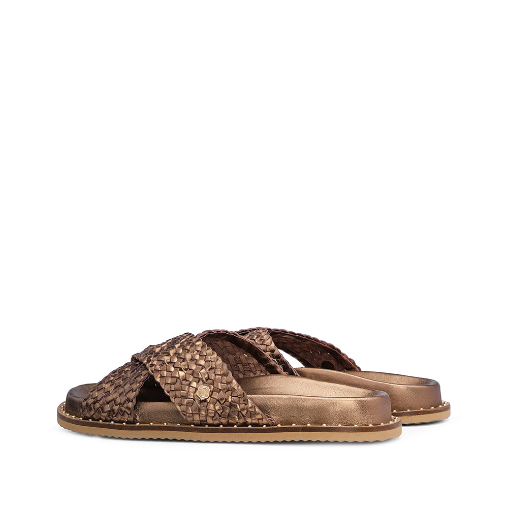 Chinelo Casual Mulher Bronze