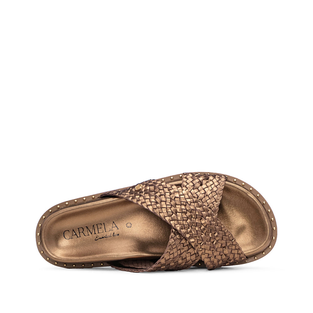 Chinelo Casual Mulher Bronze