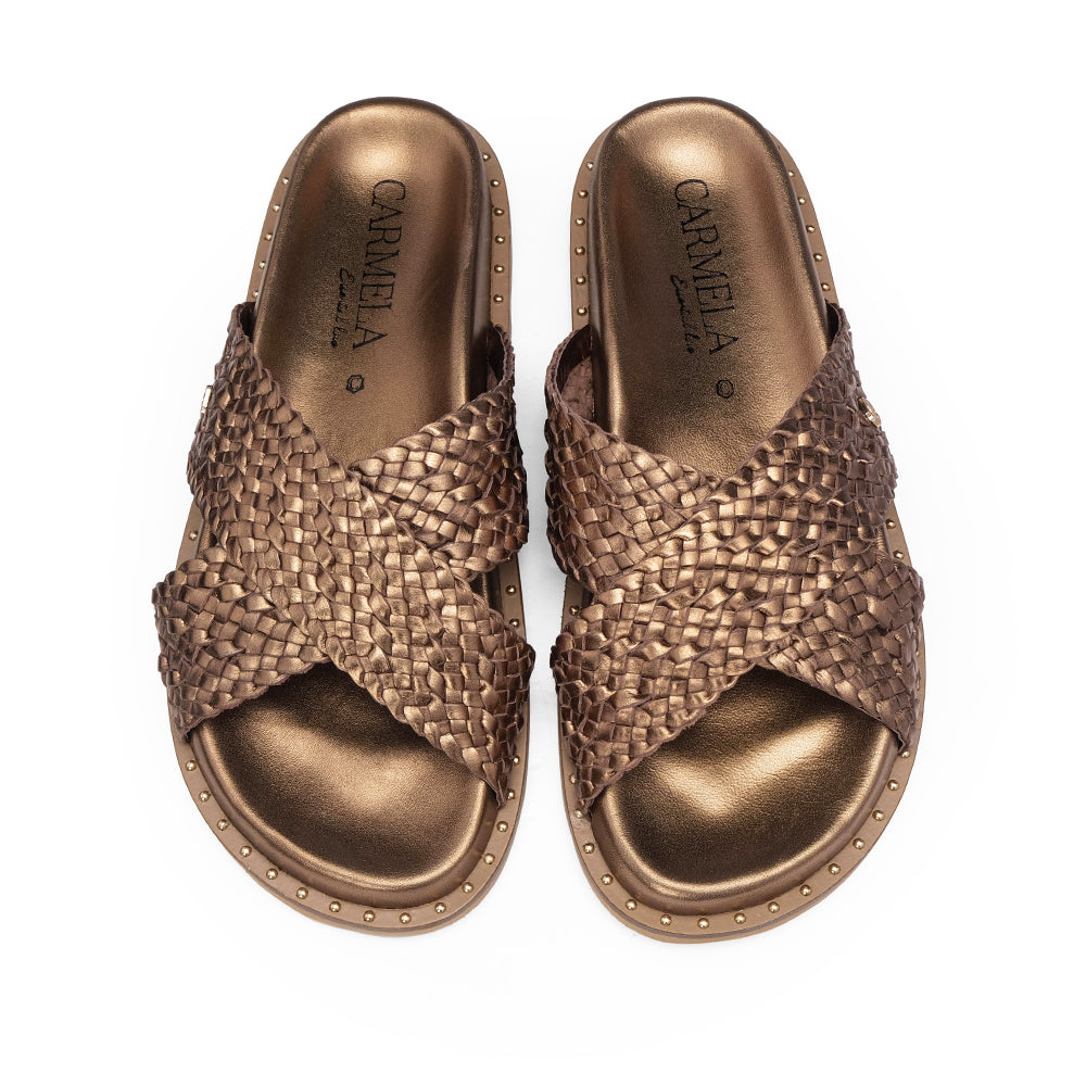 Chinelo Casual Mulher Bronze