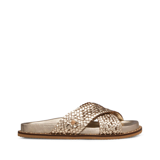 Chinelo Casual Mulher Dourado