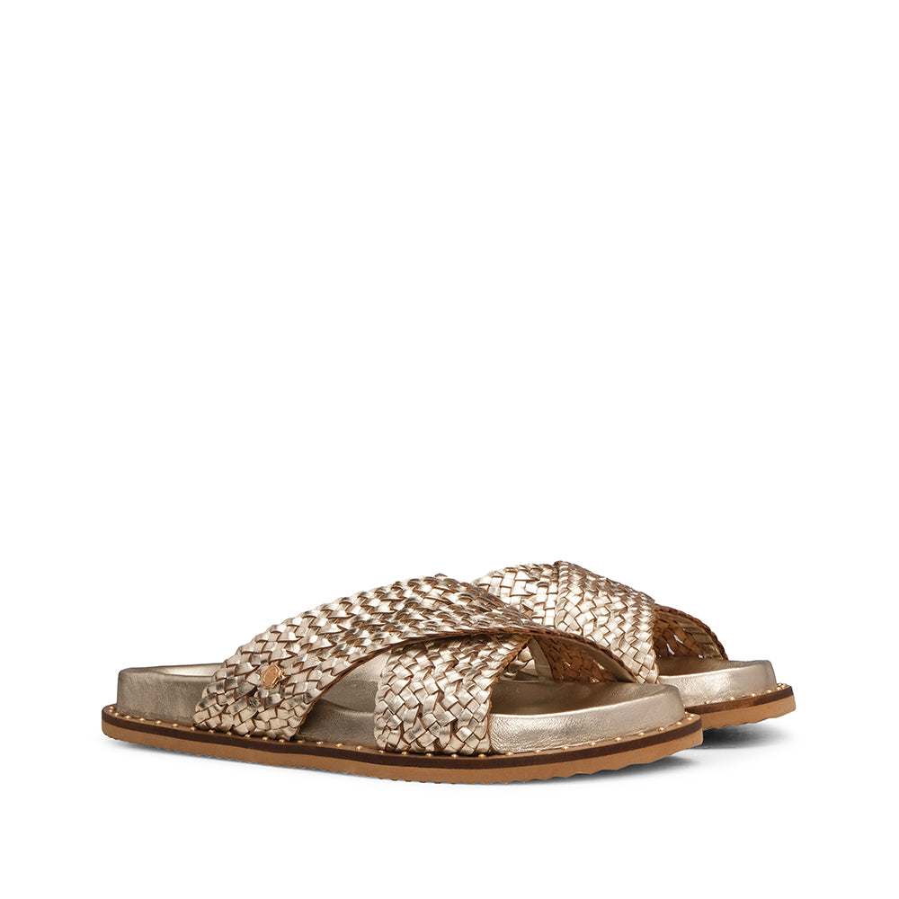 Chinelo Casual Mulher Dourado