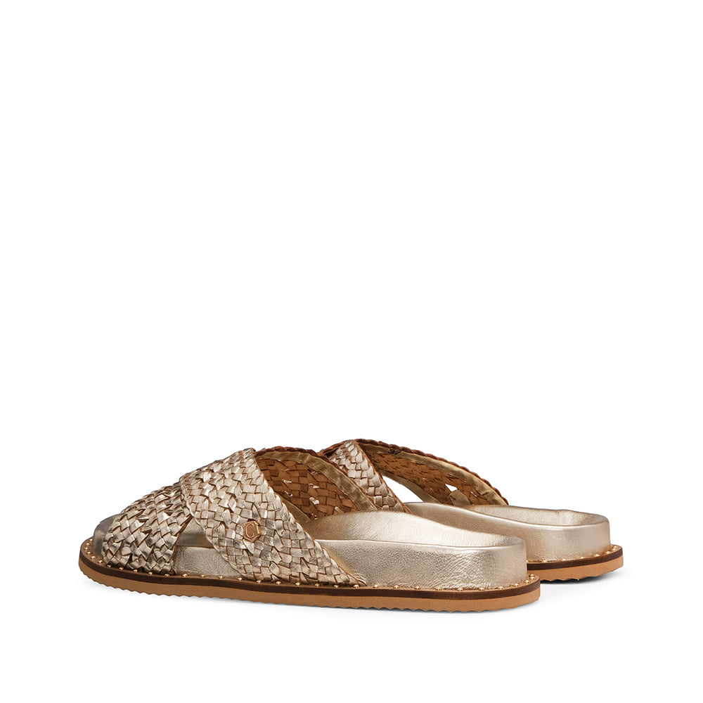 Chinelo Casual Mulher Dourado