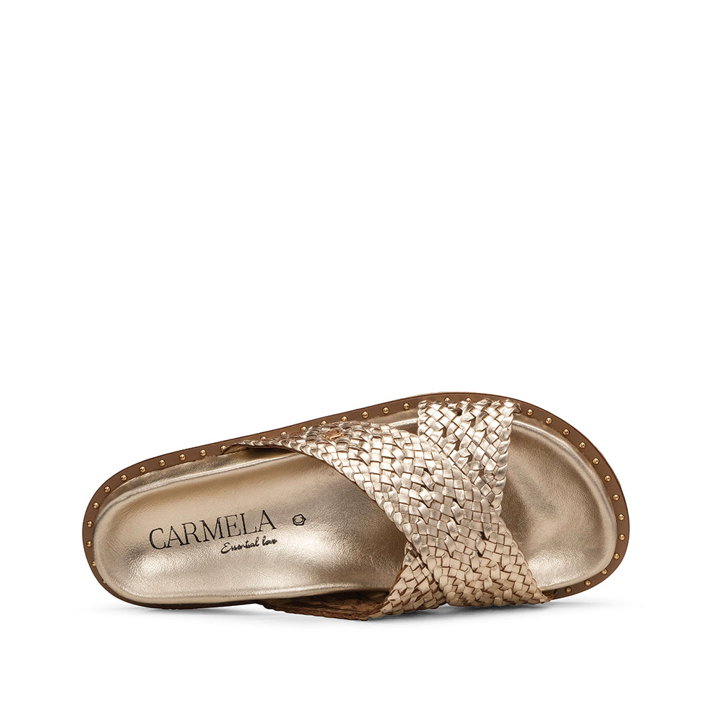 Chinelo Casual Mulher Dourado