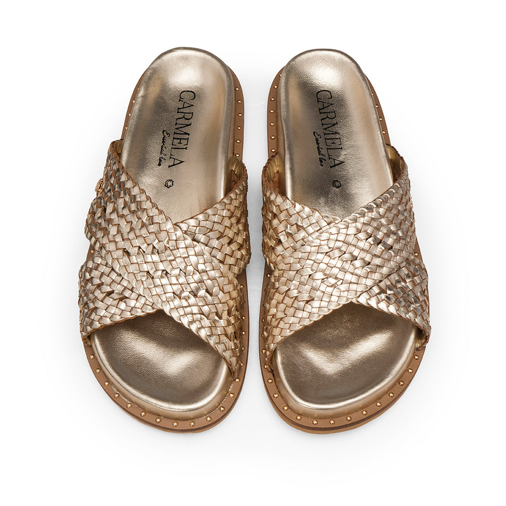 Chinelo Casual Mulher Dourado