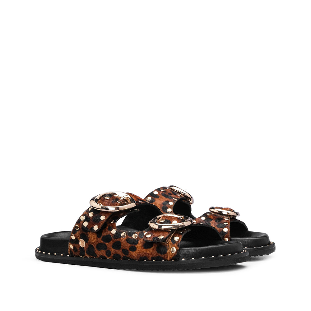 Chinelo Casual Mulher Leopardo