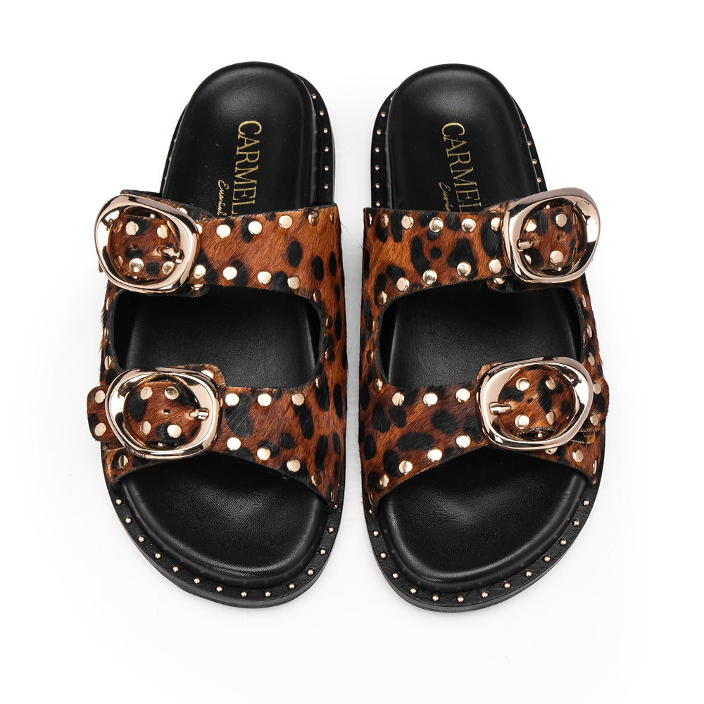 Chinelo Casual Mulher Leopardo