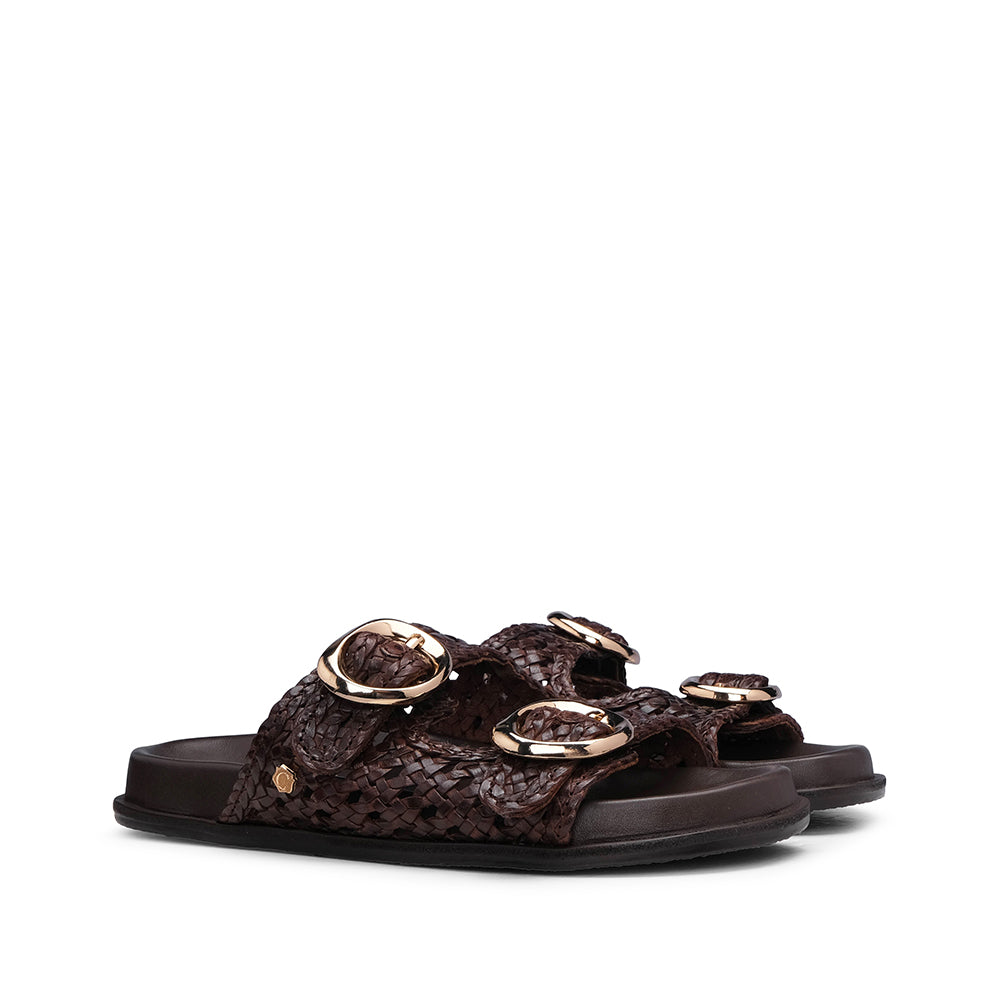 Chinelo Casual Mulher Castanho