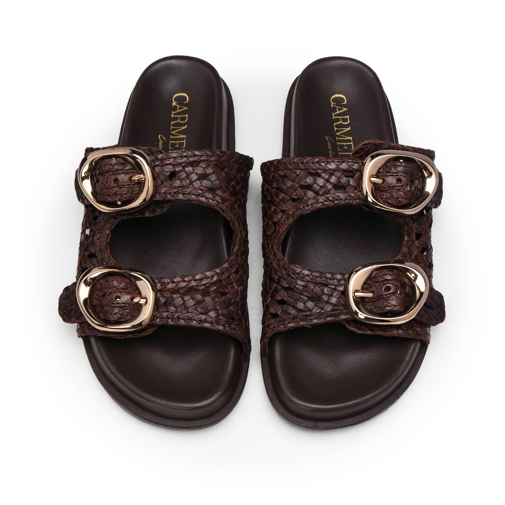 Chinelo Casual Mulher Castanho