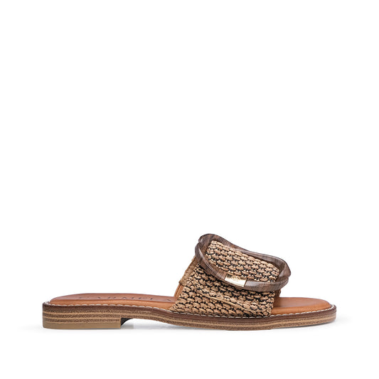 Chinelo Casual Mulher Camel