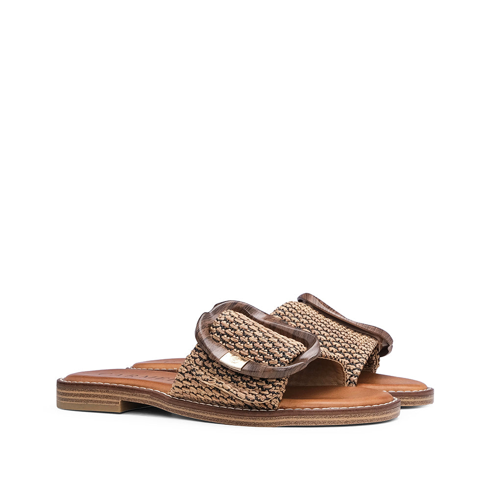 Chinelo Casual Mulher Camel
