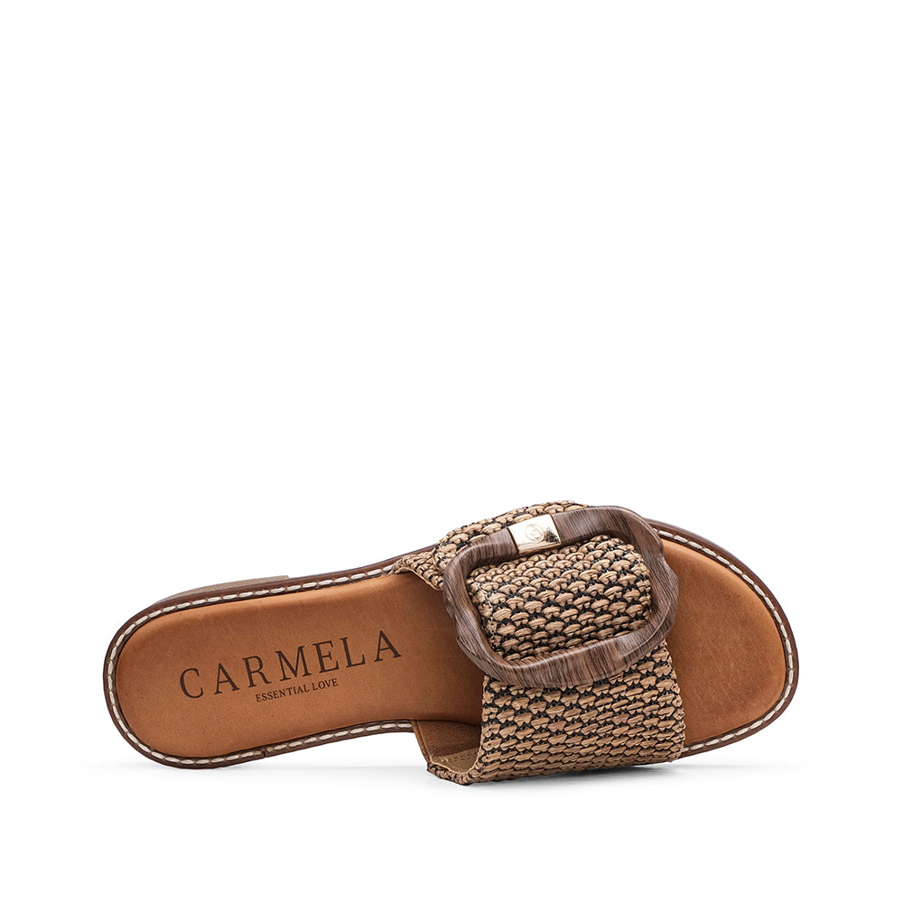Chinelo Casual Mulher Camel