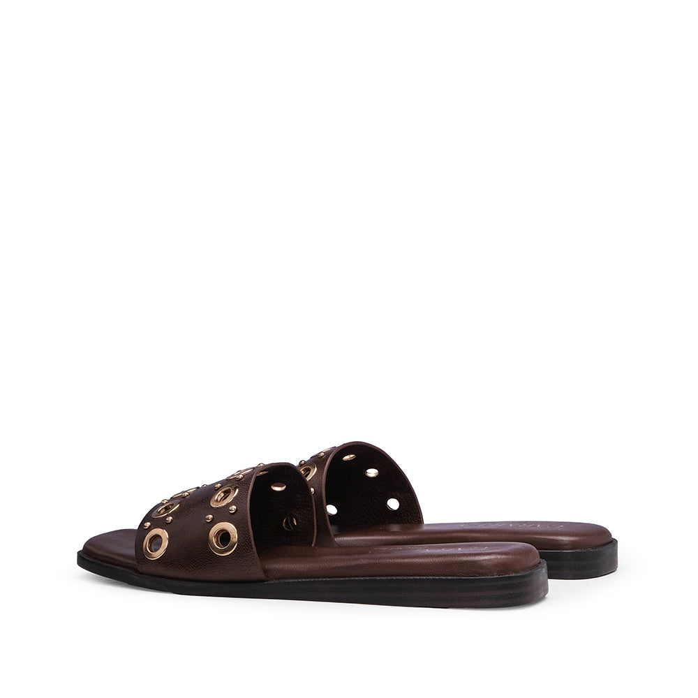 Chinelo Casual Mulher Castanho