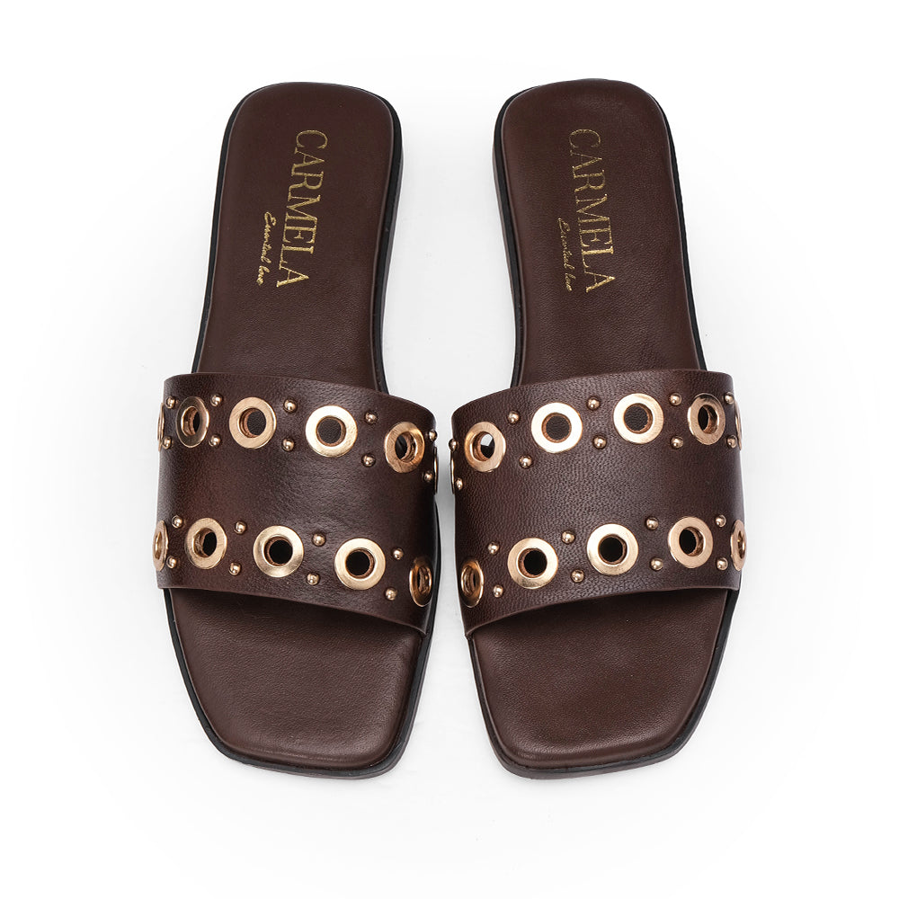 Chinelo Casual Mulher Castanho