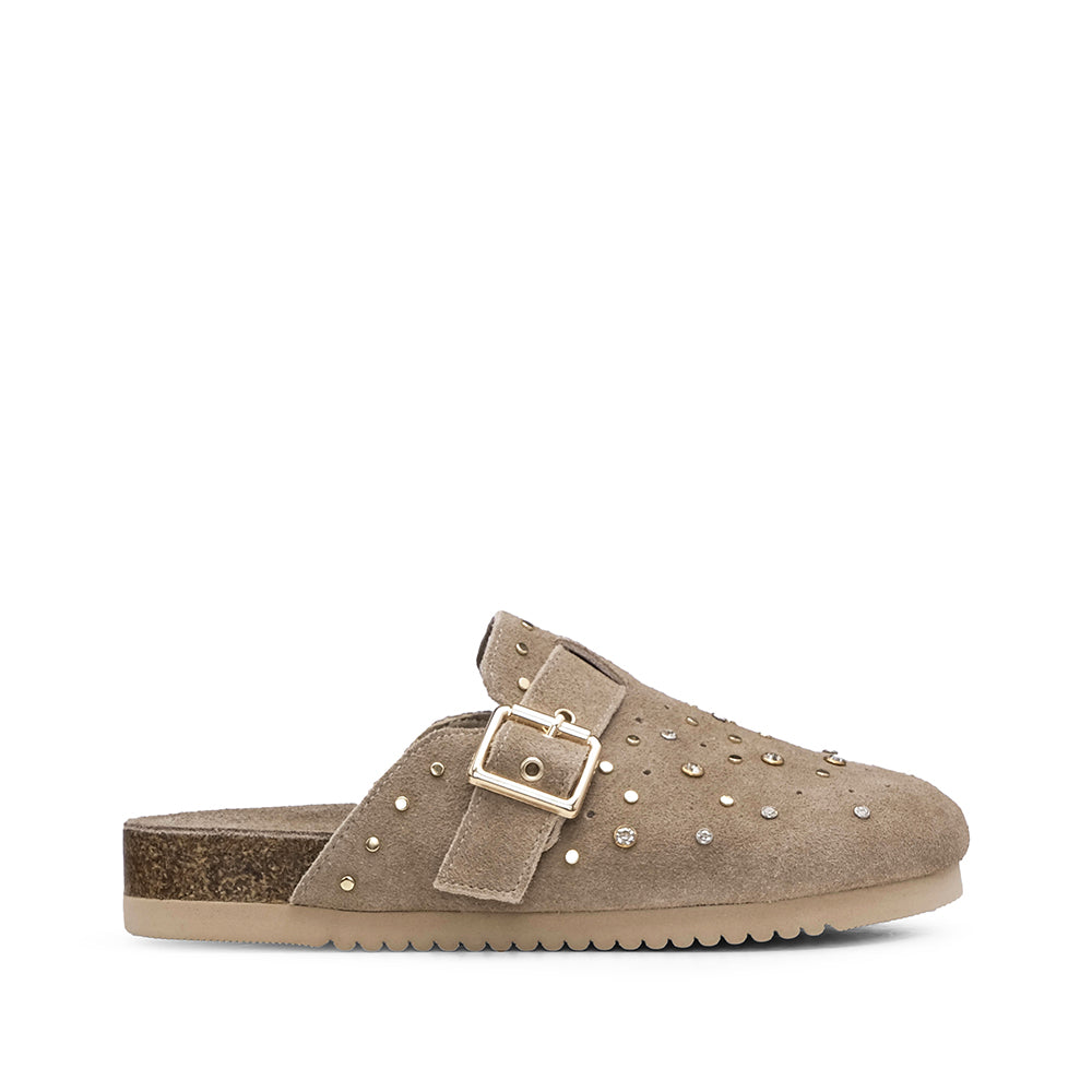 Soca Salto Raso Mulher Taupe