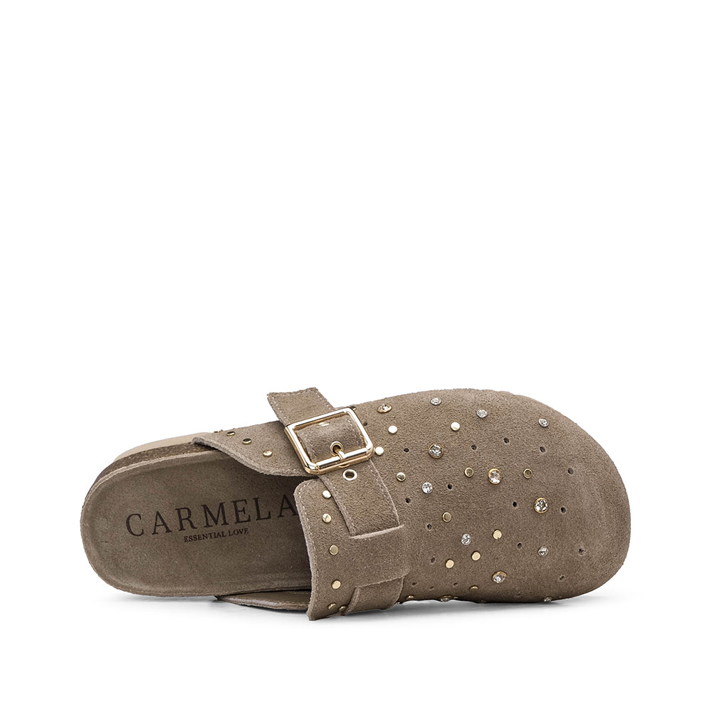 Soca Salto Raso Mulher Taupe