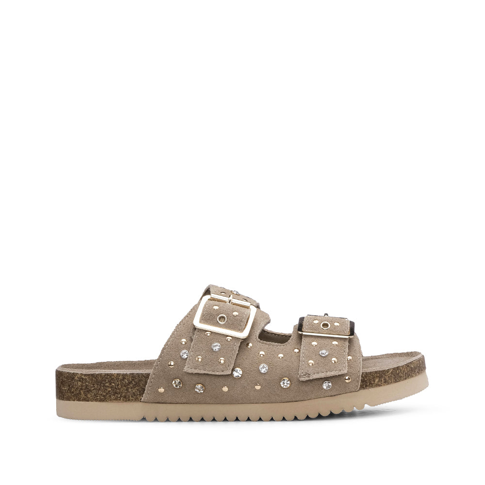 Chinelo Casual Mulher Taupe