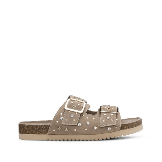 Chinelo Casual Mulher Taupe