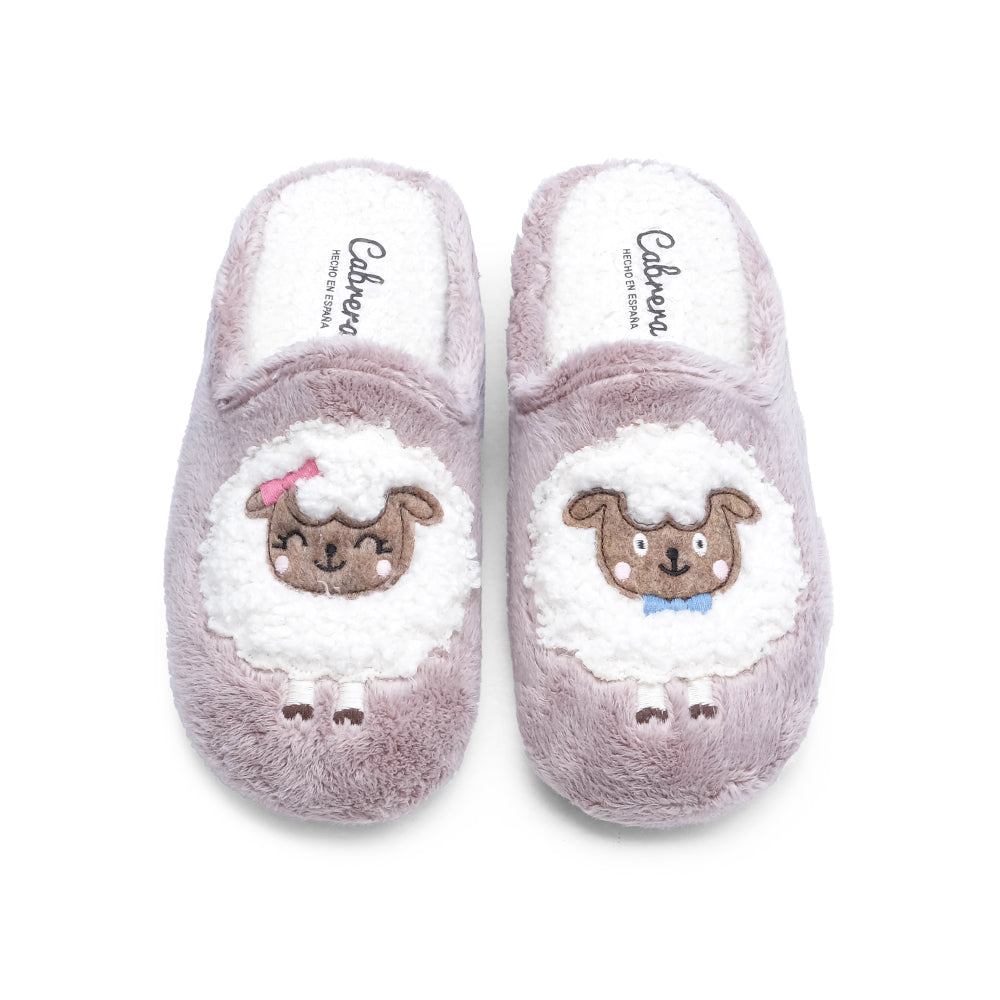 Chinelo Homewear Mulher Têxtil Taupe