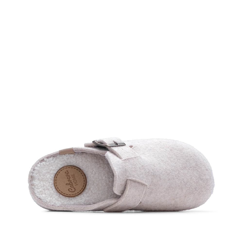 Chinelo Homewear Mulher Têxtil Bege