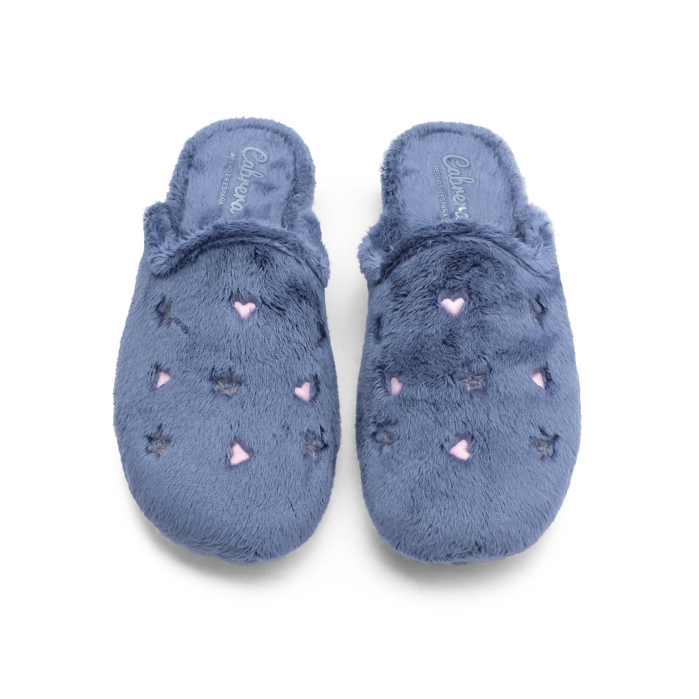 Chinelo Homewear Mulher Têxtil Azul