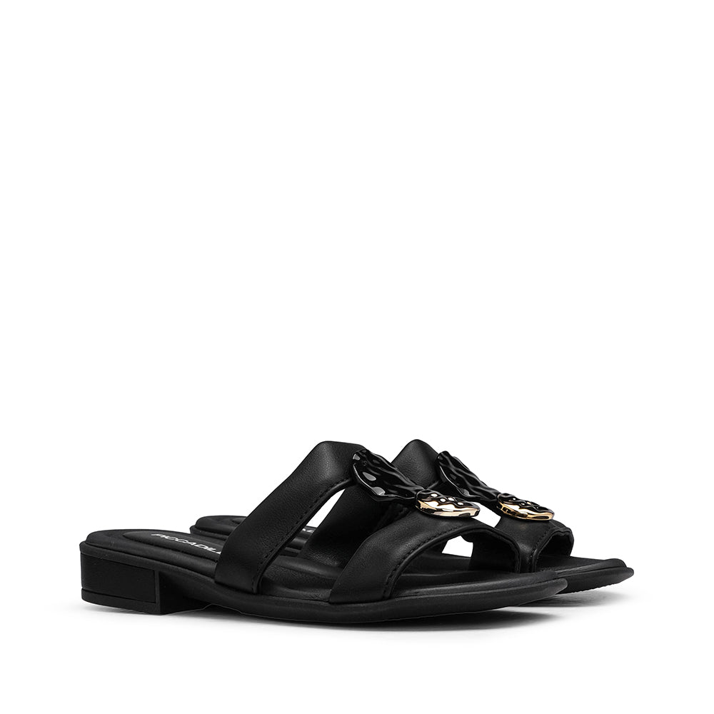 Chinelo Casual Mulher Preto