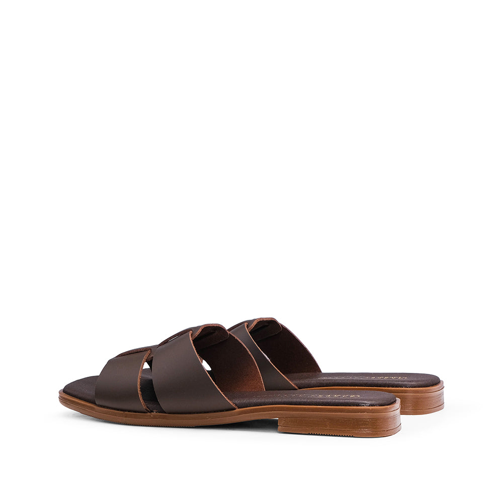 Chinelo Casual Mulher Pele Castanho