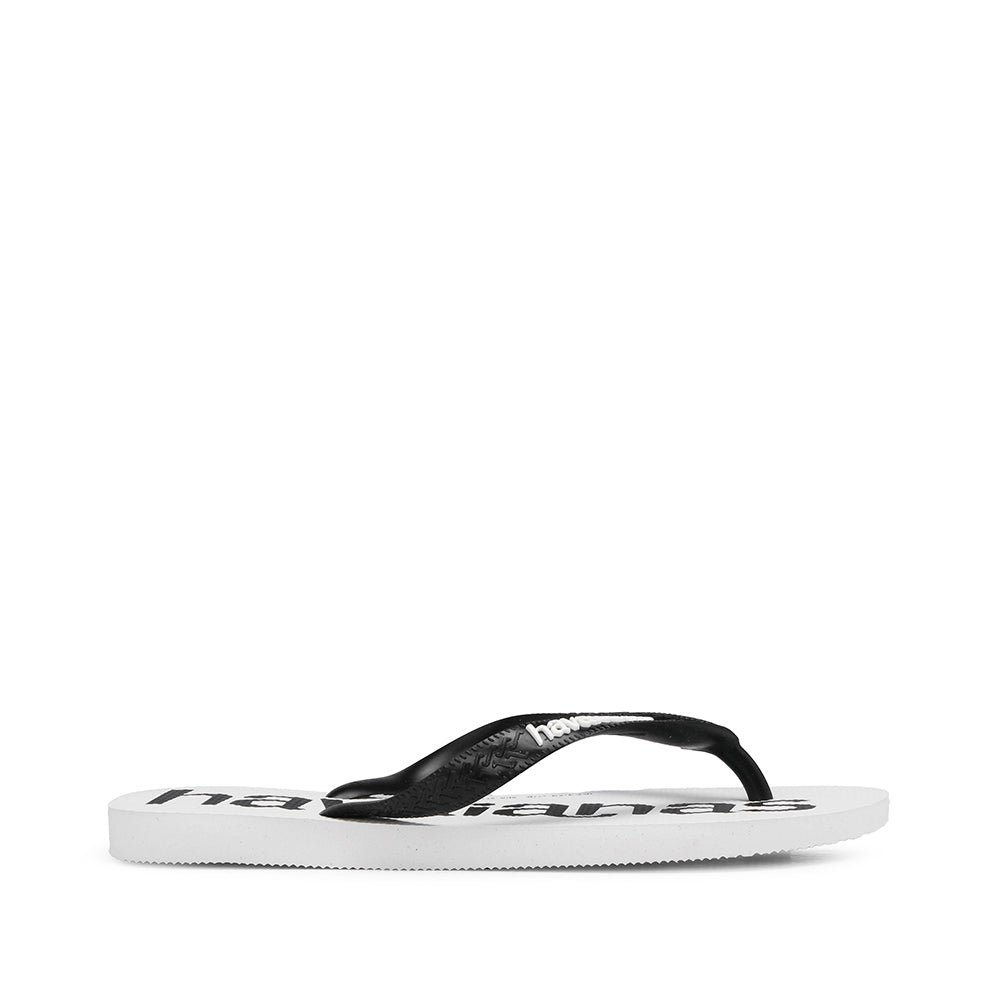 Chinelo Praia Mulher Branco E Preto