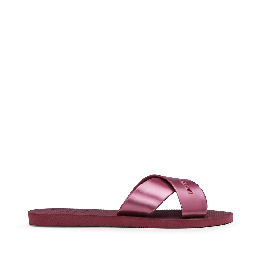 Chinelo Praia Mulher Bordeaux