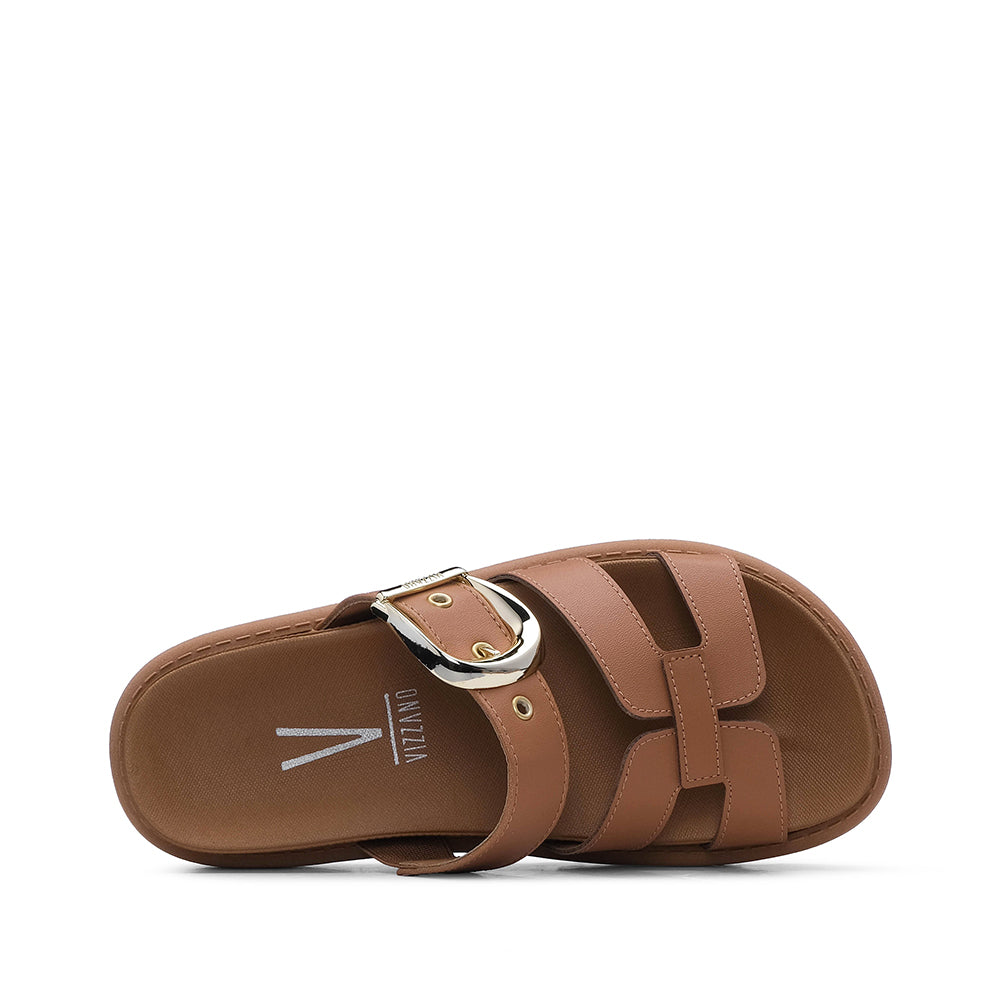 Chinelo Casual Mulher Camel