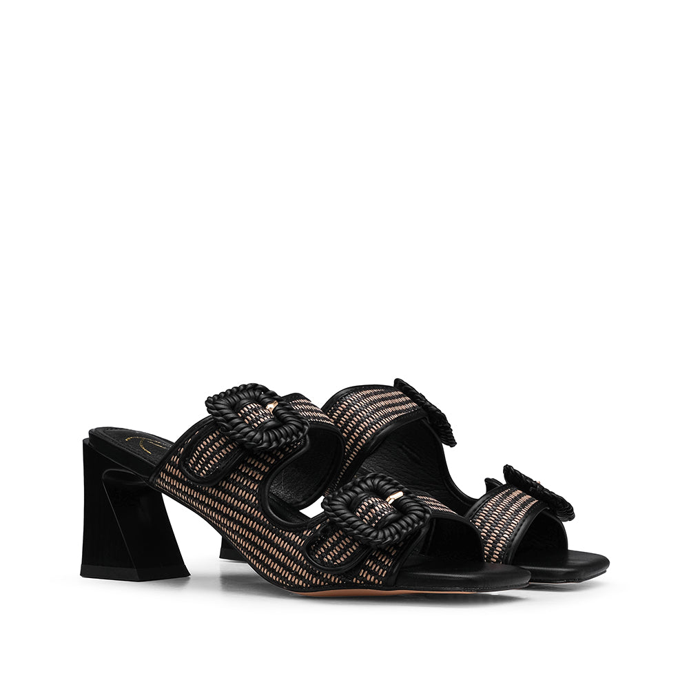 Chinelo Salto Alto Mulher Preto