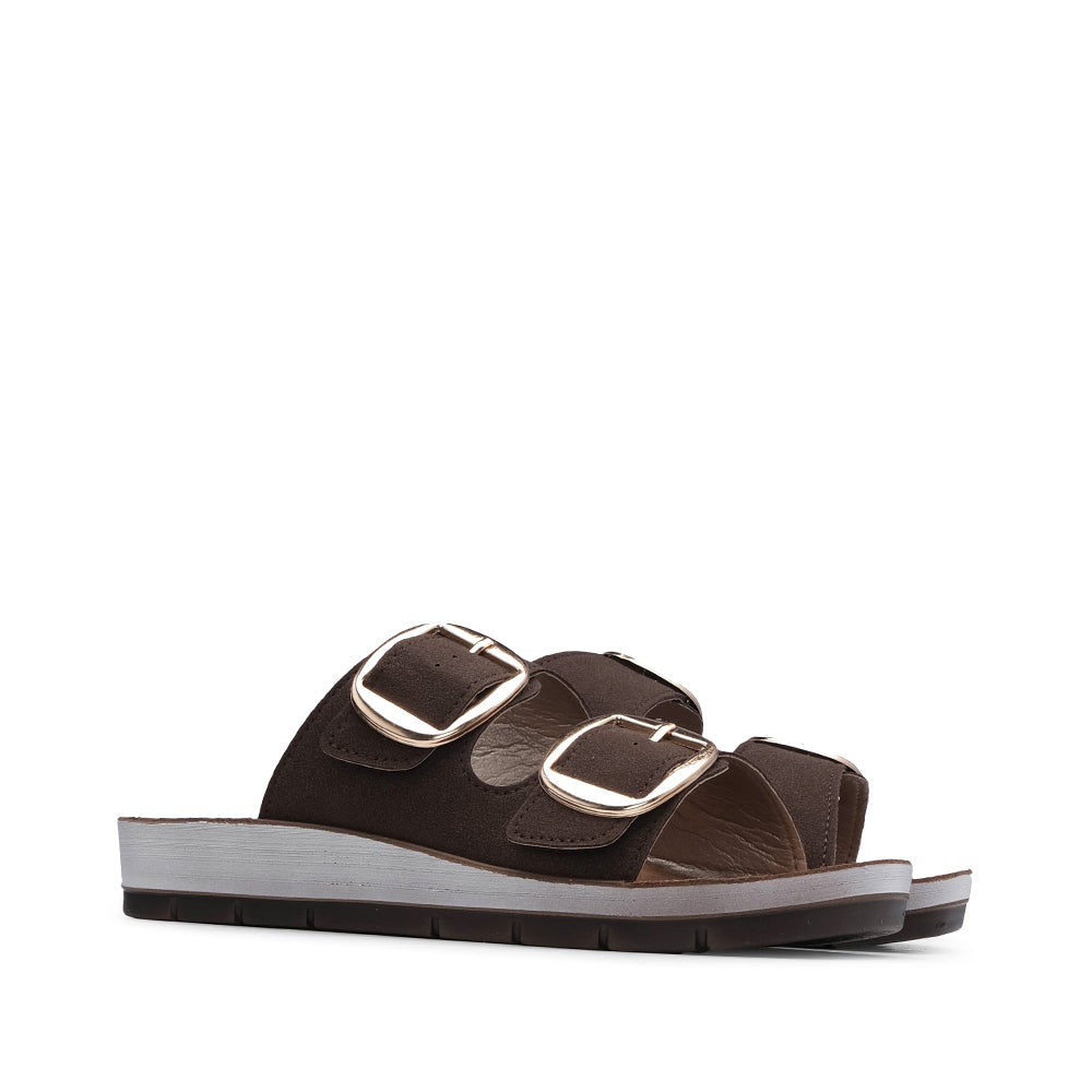 Chinelo Conforto Mulher Castanho