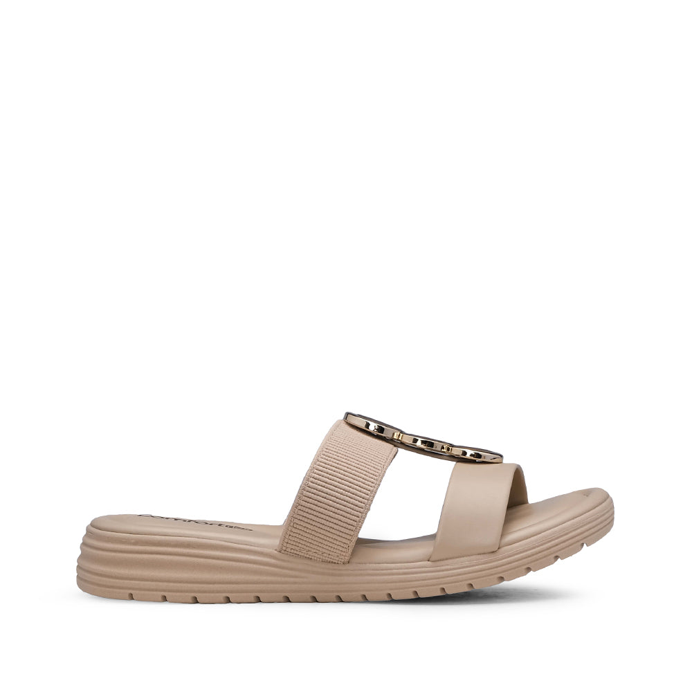 Chinelo Conforto Mulher Bege