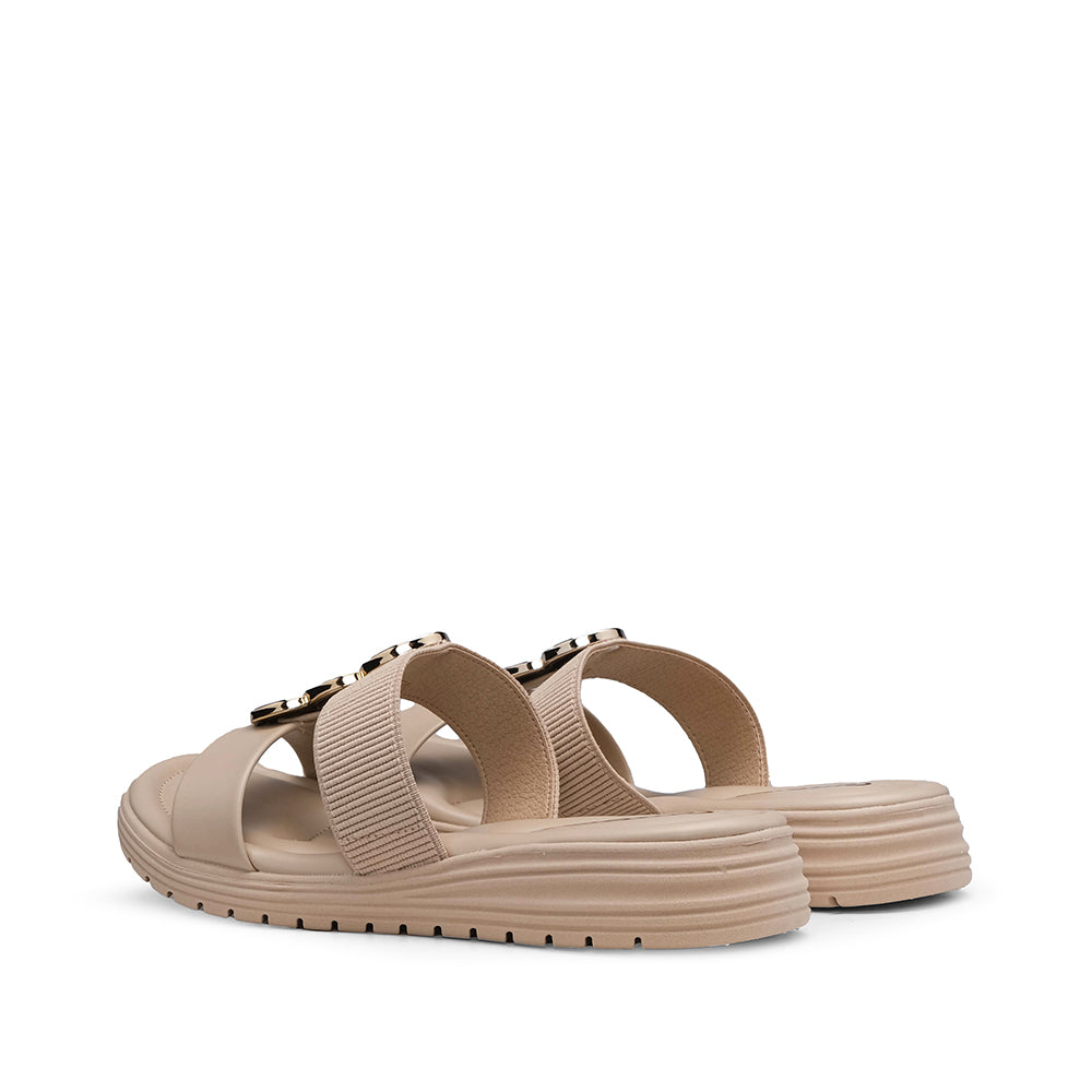 Chinelo Conforto Mulher Bege