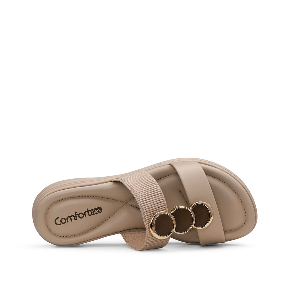 Chinelo Conforto Mulher Bege