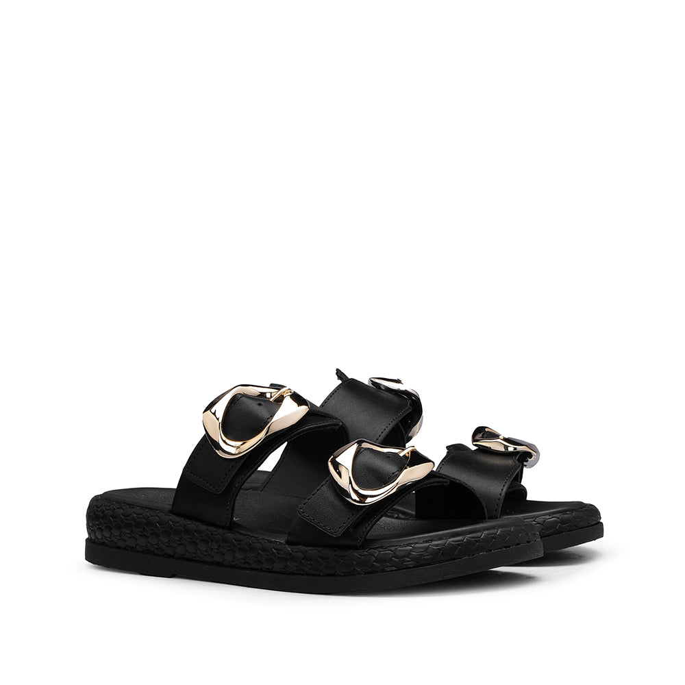 Chinelo Casual Mulher Preto