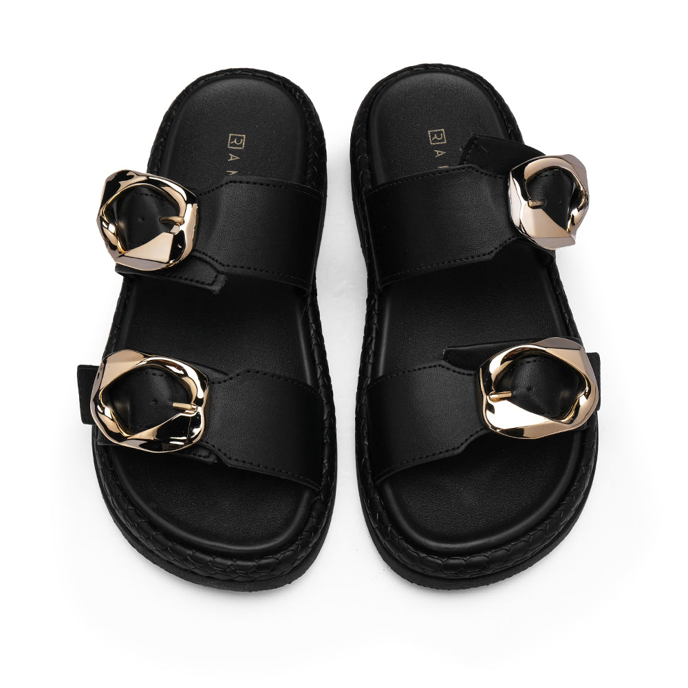 Chinelo Casual Mulher Preto
