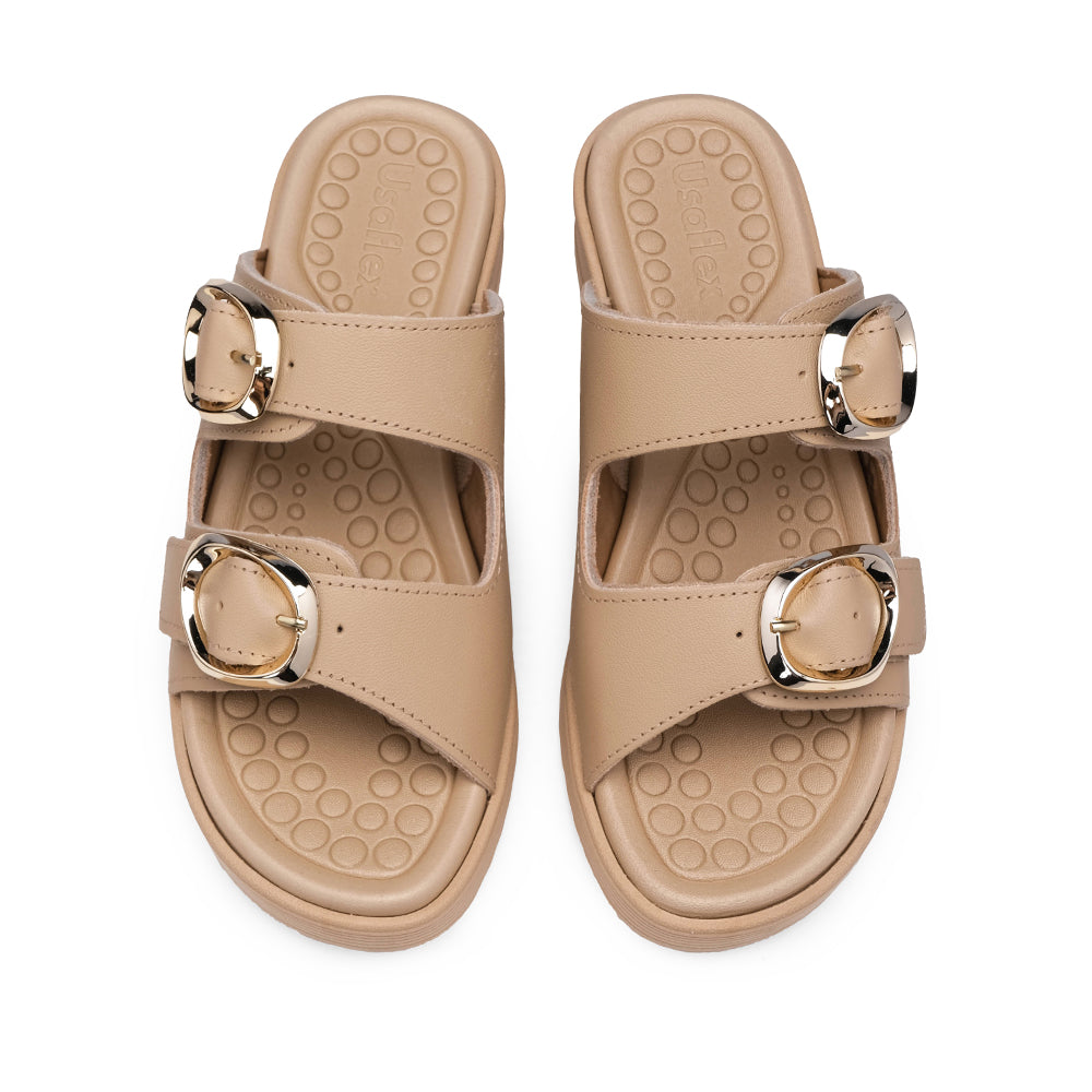 Chinelo Conforto Mulher Pele Bege