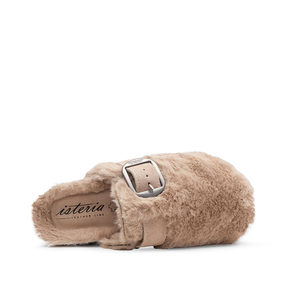 Chinelo Casual Mulher Camurça Bege