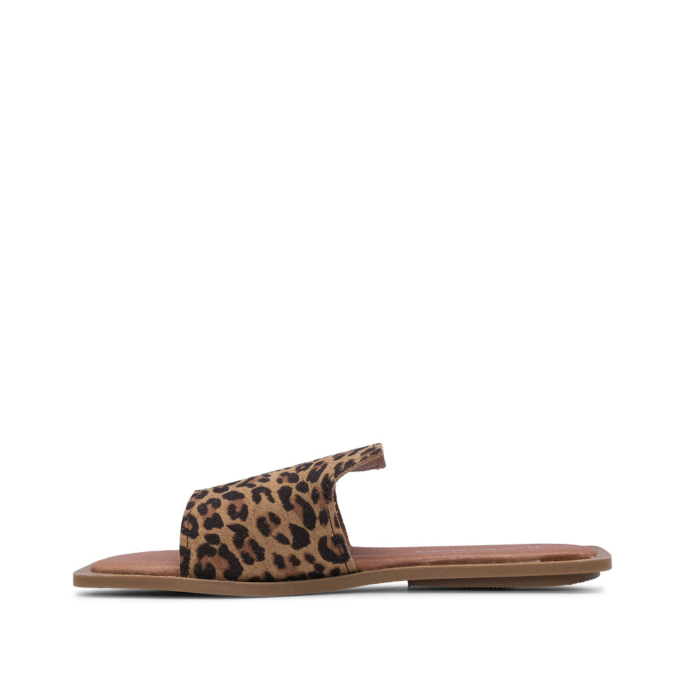 Chinelo Casual Mulher Camurça Leopardo