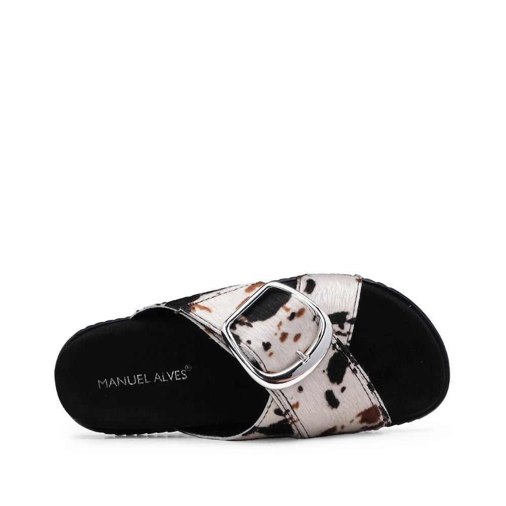 Chinelo Casual Mulher Pele Sintética Preto