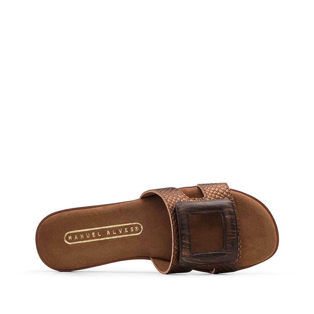 Chinelo Casual Mulher Castanho
