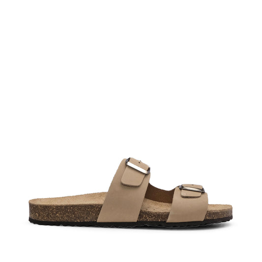Chinelo Casual Mulher Metalizado Taupe