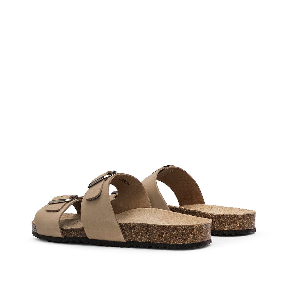Chinelo Casual Mulher Metalizado Taupe