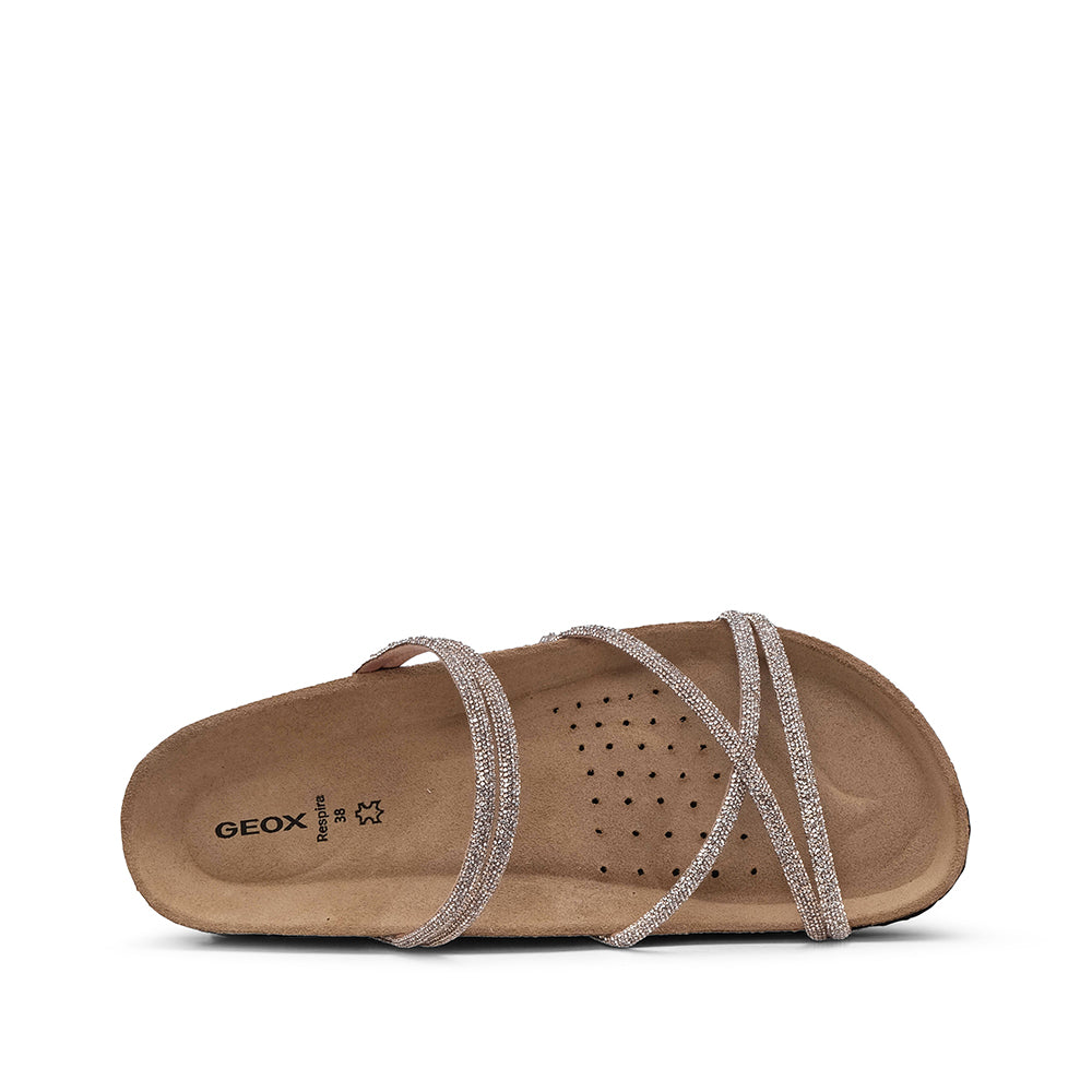 Chinelo Casual Mulher Ouro Rosa