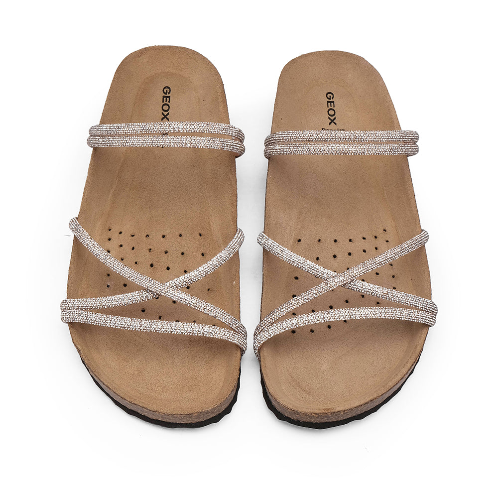 Chinelo Casual Mulher Ouro Rosa