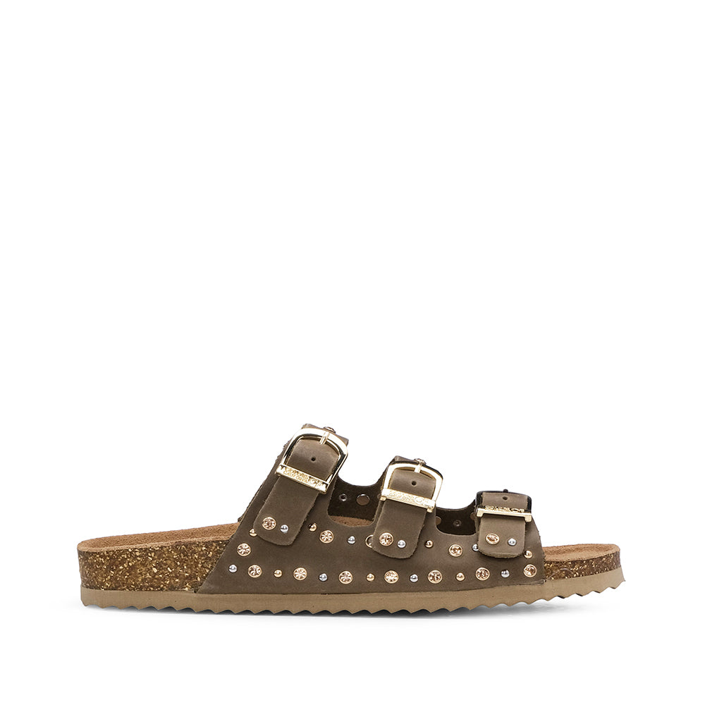 Chinelo Casual Mulher Taupe