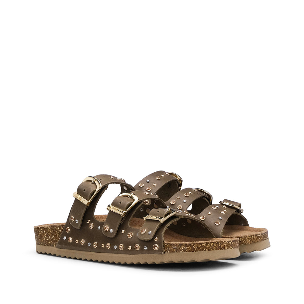 Chinelo Casual Mulher Taupe